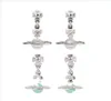 Charm Charm Womens Designer Sier Diamond Rivets FL Planet Three-Nsional Earring Hook Punk Drop Delivery 2021 Jewelry Earrings Day Dheos2908738