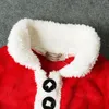 Kläderuppsättningar Est Baby Christmas Clothes Set Spädbarn Santa Claus Långärmad toppar HatSocking kostymer för pojkar flickor 231211