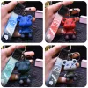 Trend Fashion Ins Style keychain multicolor bear keychain keychain key -key -keychain bag accoration escorations jewelry giftors creative holiday homts