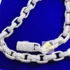 Luxury Sale Iced Out Fine Jewelry Baguette Diamond Vvs Moissanite Silver 925 Hip Hop Cuban Link Chain