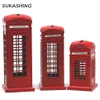 Spardose „London Telephone Booth“, rotes Druckguss-Sparschwein, UK-Souvenir, tolles Geschenk für Kinder, Zuhause, Weihnachtsdekoration 2011302881