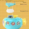 お風呂のおもちゃベイビースプリンクラーバスおもちゃキッズウォータースプレー幼児シャワーおもちゃ吸着可能なバス潜水艦ウォーターポンプバスタブスプレーファミリーゲームQ231212