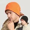 Berets inverno quente capa de orelha boné macio homens esqui snowboard ciclismo skin-friendly caminhadas polar velo correndo chapéu à prova de vento