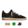 Couro superior bola estrela tênis designer sapatos casuais metálico prata glitter cristal goldenss goosess sonhando com os anos oitenta skate low fashion trainers