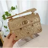 Evening Bags Fashion Liu Nail Shoulder Bag Luxury Diamond Chain Small Square Brand Designer Women s Messenger Versatile Handheld 231212