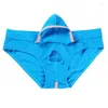 Underpants Sexy Lingerie Mens Underwear Briefs Men Open Front Pouch Hole Hollow Out Transparent Panties Tanga