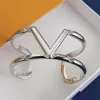 Accessori di gioielli firmati Lady Gold Sier Braccialetti da donna Braccialetti Gioielli da sposa Bracciale con diamanti affascinanti Bel regalo di San Valentino louiselies vittonlies