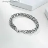 Charm Bracelets MEN'S JEWELRY 3 TO 8MM WIDE STAINLESS STEEL WHEAT CHAIN BRACELET 7.48 TO 9 INCHES LOBSTER CLASPL231214