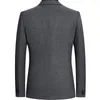 Męskie garnitury Wysokiej jakości męskie fit blazers kurtki wełniane płaszcze mężczyzn wełniane kaszmirowe biznesowe działalność 4xl