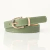 Riemen Leer Vrouwen PU Eenvoudige Metalen Gesp Riem Meisjes Jurk Jean Broek Tailleband voor Lady Luxe Designer Merk 2023