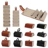 Sunglasses Cases & Bags 1PC Portable Glasses Case 2 3 4 5 6 Multi-slot Eyeglasses Storage Vintage Display Travel Folding PU Leathe272t