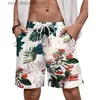 Shorts masculinos Haii férias praia shorts para homens casuais calças curtas 3d impresso flor elástica bandagem shorts pant maiô troncos de natação l231212