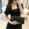 Waist Bags Women Exquisite Evening Bag Party Banquet Glitter Purse Lady Elegant Wedding Clutches Handbag Female Cocktail Chain Shoulder