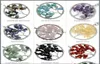 Collares colgantes de piedra natural forma redonda de piedra preciosa chip de joyas de joyas semi preciosos colchínes de cristal pendientes n dh24967947898589
