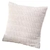 Pillow Flannel Pillowcase Thick Cozy Covers For Home Decor Sofa Hidden Zipper Bedside Cases Solid