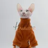 Cat Costumes Elegant Warm Sphynx Cat Sweater Fashion Kitty Hairless Bald Cat Clothes for Cat Comfort Winter Dress for Sphynx Cat Clothes 231212