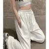 Women's Pants WEIRDO Oversized Women White Jogging Sweatpants Korean Fashion Sports Casual Harajuku Wide Joggers Trousers Ankle-length