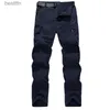 Męskie spodnie w stylu militarnym Półki ładunkowe mężczyzn Summer Wodoodporne oddychające spodnie Joggers Army Pockets Casual Spodnie plus rozmiar 4xll231212