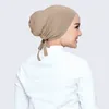 Abbigliamento etnico 2023 Hijab Sciarpa islamica Cappello Donna Elastico regolabile Secchiello in cotone Bavaglino barile femminile Modale