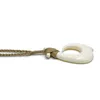 Ожерелья с подвеской NGX121, мужские ювелирные изделия ручной работы, Зеландия, племена маори, кость яка, рыболовный крючок, женское плетение из веревки, ожерелье для серфинга