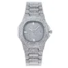 moissanite watch Hiphop carré hip-hop moissanite montrrustéet calendrier ciel étoile bracelet en acier diamant montre