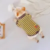 Vestuário para cães roupas para animais de estimação listrado algodão mais velo filhote de cachorro grosso casaco quente outono e inverno traje bonito moda