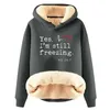 Women's Hoodies Christmas Womens Casual Winter Warm Fleece Sherpa Lined Pullover Hooded Sweatshirt ZCD01