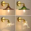 Lampes murales Lampe vigoureuse Cristal Nordique Moderne Cintre Coude Deux Style Salle De Bain Miroir Escalier Cuivre Luminaire LED