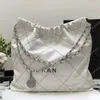 Tote Retro Travel Women Shopping 22 Leather Garbage Bag Clutch Simple Latest Classic Fashion Products Luxury Menswear Designer Channel Chain