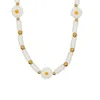 Pendentif Colliers Collier de perles Fleurs Originalité Polymère Argile Tricot à la main Bohême Marée réglable Simple Perle de riz