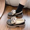 Kleid Schuhe 2024 Winter Frauen Bogen Designer Plattform Runde Kappe Dicke Sohle Faule Schuhe Frau Britischen Loafer Höhe Erhöhen einzelne Schuhe 231212