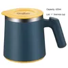 Garrafas de água 420ml copo garrafa anti-escaldante chá caneca de café suco leite com tampa de aço inoxidável isolar copos de calor