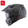 Casques de moto véritable MT Casque en plein visage de haute qualité détachable Chin modulaire hors de sécurité routière Motocross Racing Jet Casque