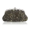 Sacs de soirée Vintage luxe paillettes perlées embrayages sac à main pour femmes à la mode argent gris noir rétro petite pochette bal sac à main sac à main