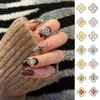 Nagelkunstdecoraties 10 stks/partij Bloemenslinger Zirkonia Kristallen Legering Steentjes Sieraden Nagelkunstonderdelen Decoraties Nagels Accessoires Charmes Benodigdheden 231211