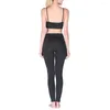 Yoga Outfits Women Sexy Strap Sports Pants Leggings Bra Set Running Fitness Sportswear