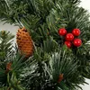 Juldekorationer 1.8m julkransar med pinecones röda bär konstgjorda xmas kransar för hemfönster trappor år fest dekoration 231211