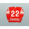 Anpassad Victor Zhluktov 22 CCCP Sovjetunionen Red Hockey Jersey New Top Stitched S-M-L-XL-XXL-3XL-4XL-5XL-6XL