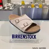 Birknstocks Pantofole da sandalo Sandali da uomo e da donna Classiche da esterno antiscivolo Pantofole da indossare esterne Sandali americani neutri Pantofola da spiaggia in sughero di Zurigo HBLR