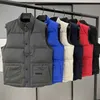 Coletes masculinos colete designer jaqueta gilet luxo para baixo mulher pena material casaco grafite cinza preto branco azul pop casal vermelho rótulo tamanho s m l xl xxl dlg6