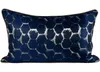 枕ファッションクールブルーの幾何学装飾枕/アルモファダスケース30x50ヨーロッパモダンジャッカーカバーホームデコレーション