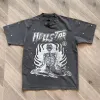 2024 Hellstar T-shirt da uomo T-shirt da uomo di alta qualità Camicie firmate per uomo Abiti estivi Moda Coppie T-shirt in cotone T-shirt casual da donna a maniche corte T-shirt bianca 22