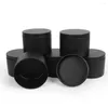 Storage Bottles 8oz Candle Tin 6pcs Pack With Lids Bulk DIY Black Containers Jar For Making Candles Arts & Crafts Gifts242h