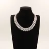 Verkaufe 19 mm 925 Silber Halskette, Moissanit Diamant, individuelle Halskette, edler Schmuck, Europa und die Vereinigten Staaten beliebt