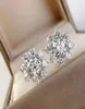 HBP Earrings Women's 925 Silver Plated 18K Gold 1 Carat Imitation Diamond High Carbon Diamond2851733