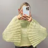Women's Sweaters Cropped For Women Flare Sleeve Knitted O-neck Pullovers Lady Sexy Casual Tops Female Streetwear Crop Knit