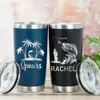 Thermoses Personalized Thermal Mug 20 OZ Beer Cup Tumbler Customized Stainless Steel Double Wall Vacuum Insulated Coffee Tea Drinkware 231211