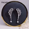 Hiskia 925 Tremella Needle Noble örhängen Långt avsnitt Shiny Tassel Eartrop Luxurious Dance Party High Quality254D