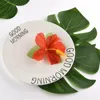 Fleurs décoratives 24 pièces feuilles tropicales artificielles décor de fête Luau hawaïen pour Safari Jungle plage thème décorations d'anniversaire fournitures