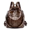 Torby szkolne plecak plecak moda łatwa retro dojeżdżająca do pracy w wosku olej skórzana wielofunkcyjna torba podróżna hurtowa